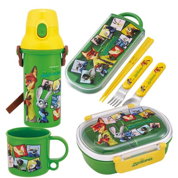 ズートピア お買得４点セット お弁当箱 中子付 360ml トリオ コップ プラ水筒 | 