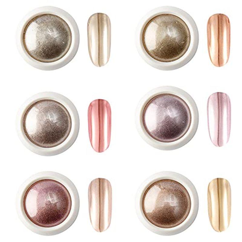 開店祝い ネイルアート ミラーネイル ネイルパウダー 6色セット ネイル パウダー ピンク ゴールド メタリックパウダー ジェルネイル メタリックネイル ミラーパウ Www Threeriversofs Com