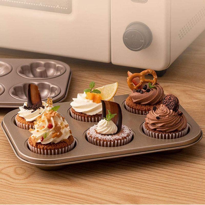 Dream Diy マフィン型 6個 マドレーヌ型 ケーキ金型 マフィン型 ドーナツ型 6ケ取 シリコン加工 天板 お菓子型 マフィン型 全商品オープニング価格