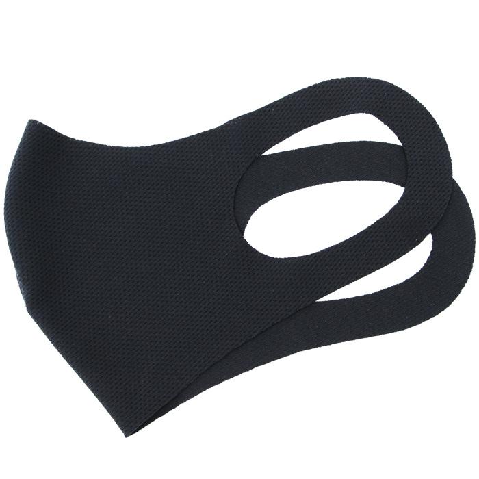 冷感 マスク 生地 接触冷感 マスク 日本製 4枚分 2枚入り×2セット 黒 ブラック 夏マスク 新パールニット ひんやり保つ 洗えるマスク |  | 03