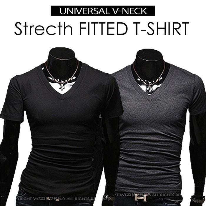 Tシャツ メンズ ストレッチ カットソー 半袖 無地 Vネック トップス コーデ 秋服 Buzz Wear バズ ウェア Buzz T35 Thumbs Up 通販 Yahoo ショッピング