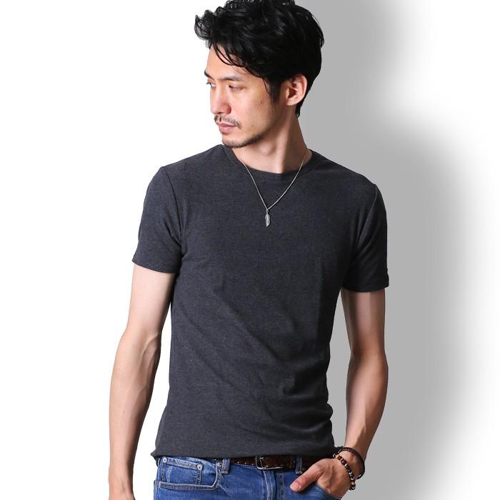 Tシャツ メンズ 半袖 クルーネック カットソー おしゃれ 丸首 リブ編み 無地 トップス キレイめ ストレッチ 生地厚み 240g 秋服 Ftela フテラ Ftela 07 Thumbs Up 通販 Yahoo ショッピング