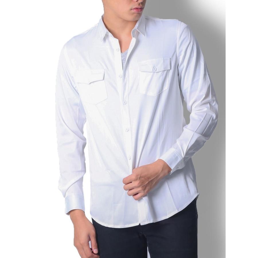 カジュアルシャツ メンズ オックスフォードシャツ 長袖 シャツ メンズ ワイシャツ 無地 コーデ トップス 黒 白 紺 M L Xl Lib 006 Thumbs Up 通販 Yahoo ショッピング