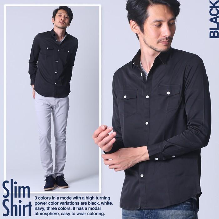 カジュアルシャツ メンズ オックスフォードシャツ 長袖 シャツ メンズ ワイシャツ 無地 コーデ トップス 黒 白 紺 M L Xl Lib 006 Thumbs Up 通販 Yahoo ショッピング