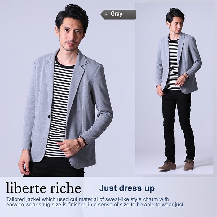 テーラードジャケット メンズ ジャケット スウェット生地 ビジネス カジュアルスーツ フォーマル コーデ 黒 紺 グレー M L Xl Lib 024 Thumbs Up 通販 Yahoo ショッピング