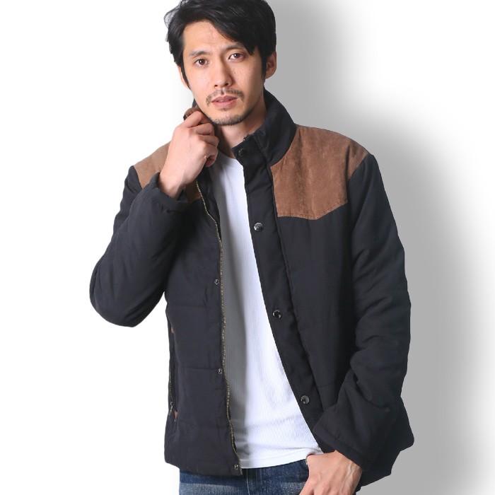 Buzz Wear バイカラー中綿ジャケット メンズ 秋冬春用 黒 青 紺 M Xl Mdbuzz T21 Thumbs Up 通販 Yahoo ショッピング