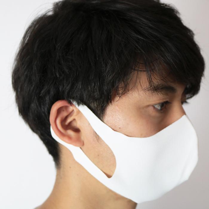 アウトレットパーク 冷感マスク 日本製 生地 接触冷感 マスク 20枚入り オフホワイト 夏用マスク 新パールニット ひんやりマスク 洗えるマスク