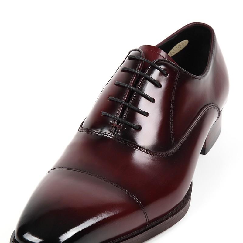 4E キングサイズ 日本製 本革 メンズ ビジネス ドレスシューズ . ロングノーズ スワール ストレートチップ 内羽根 撥水 - クリスチャンカラノ TK-490K |  | 13