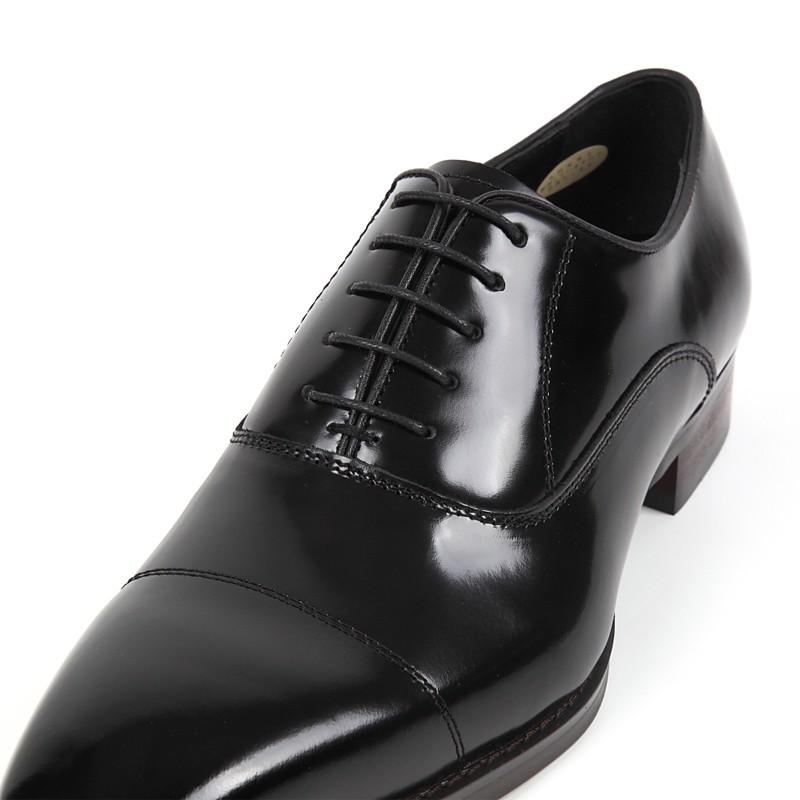 4E キングサイズ 日本製 本革 メンズ ビジネス ドレスシューズ . ロングノーズ スワール ストレートチップ 内羽根 撥水 - クリスチャンカラノ TK-490K |  | 03