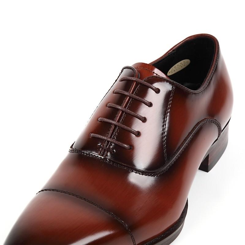 4E キングサイズ 日本製 本革 メンズ ビジネス ドレスシューズ . ロングノーズ スワール ストレートチップ 内羽根 撥水 - クリスチャンカラノ TK-490K |  | 08