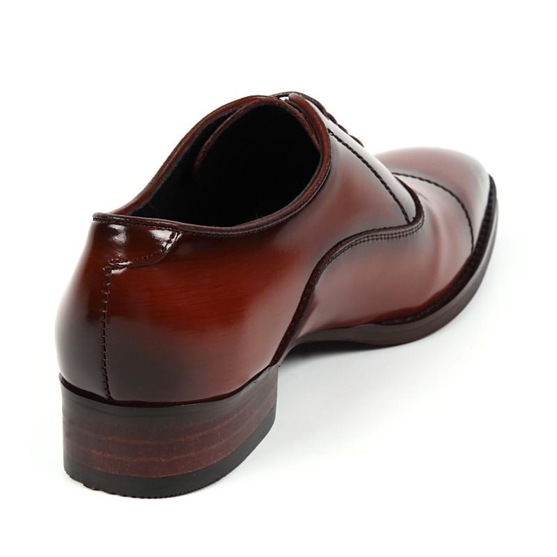 4E キングサイズ 日本製 本革 メンズ ビジネス ドレスシューズ . ロングノーズ スワール ストレートチップ 内羽根 撥水 - クリスチャンカラノ TK-490K |  | 09