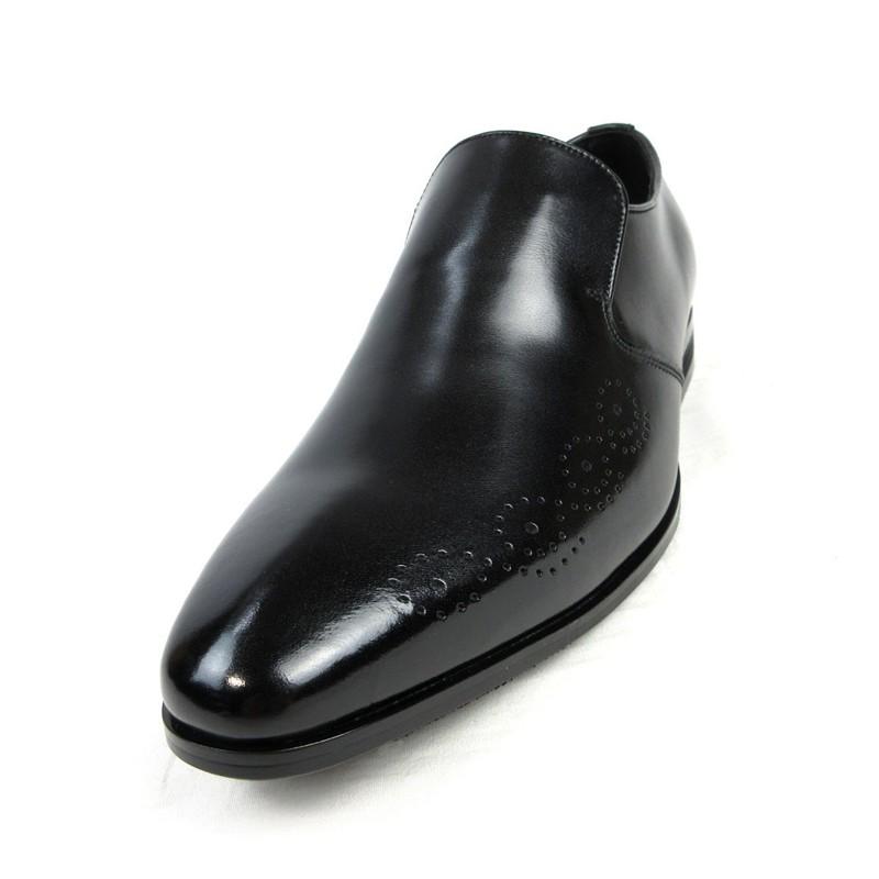 日本製 本革 メンズ ドレス＆ビジネスシューズ . プレーントゥ スワール ヴァンプ スリッポン 3E 撥水 - クリスチャンカラノ TK-881 |  | 14