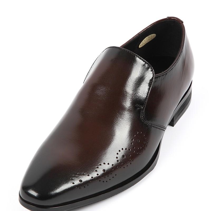 日本製 本革 メンズ ドレス＆ビジネスシューズ . プレーントゥ スワール ヴァンプ スリッポン 3E 撥水 - クリスチャンカラノ TK-881 |  | 03