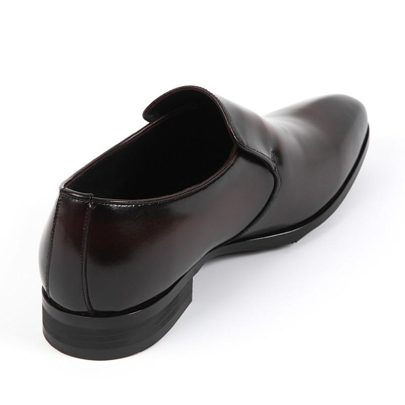 日本製 本革 メンズ ドレス＆ビジネスシューズ . プレーントゥ スワール ヴァンプ スリッポン 3E 撥水 - クリスチャンカラノ TK-881 |  | 04