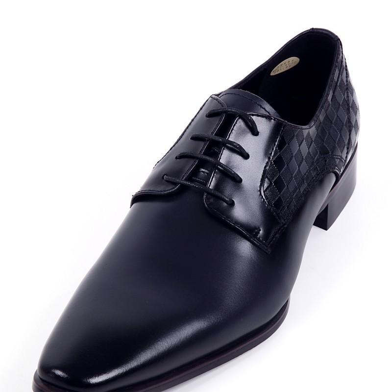 日本製 本革 メンズ ドレス ビジネスシューズ ダミエ柄 ヴィトン . ポインテッドトゥ プレーン スワール 外羽根 3E 撥水 - クリスチャンカラノ LV-11 |  | 13