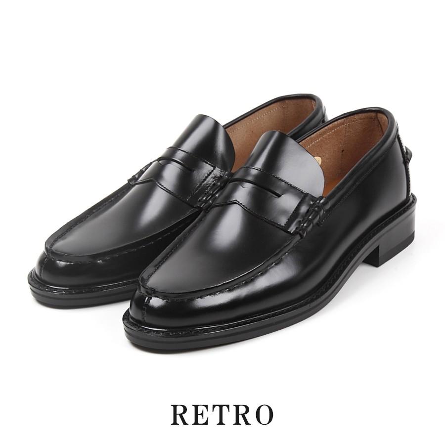 日本製 本革 ローファー 学生 メンズ ビジネスシューズ 3e 撥水 バンプ スリッポン Retro レトロ 30 Retro 30 サンダー商事株式会社 Yahoo 店 通販 Yahoo ショッピング
