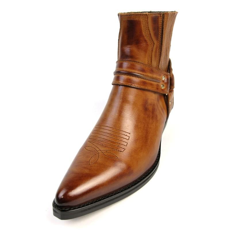 TEXAS VILLAGE 日本製 本革 ウエスタンブーツ ショート リング TEXAS VILLAGE 日本製 本革 ウエスタンブーツ ショート リング