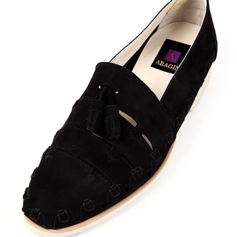 本革レザー メンズ タッセル ローファー スリッポン リゾート ファッション 靴 / ARAGIN アラジン TK-875 - バンプスリッポン 3E 日本製 本革シューズ |  | 07