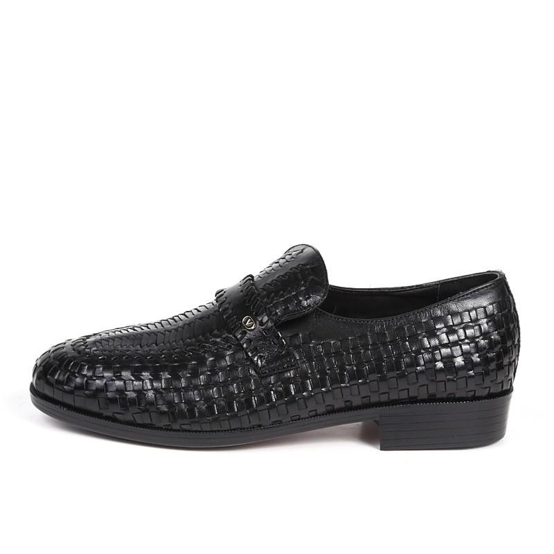 本革 山羊革 キッド メッシュ 手編み スリッポン ローファー