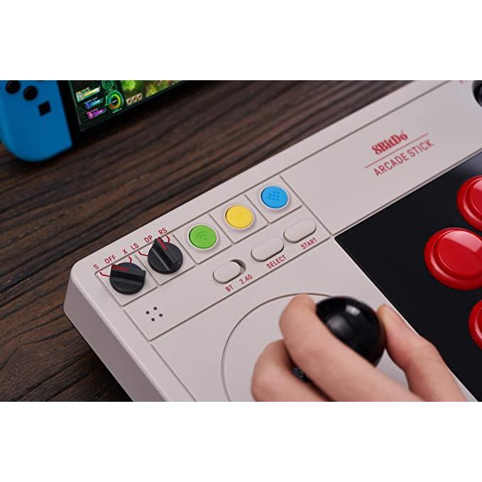 (新品同様)8Bitdo アケコン for Switch & Windows 8Bitdo アーケードスティック for Switch & Windows : サンダー
