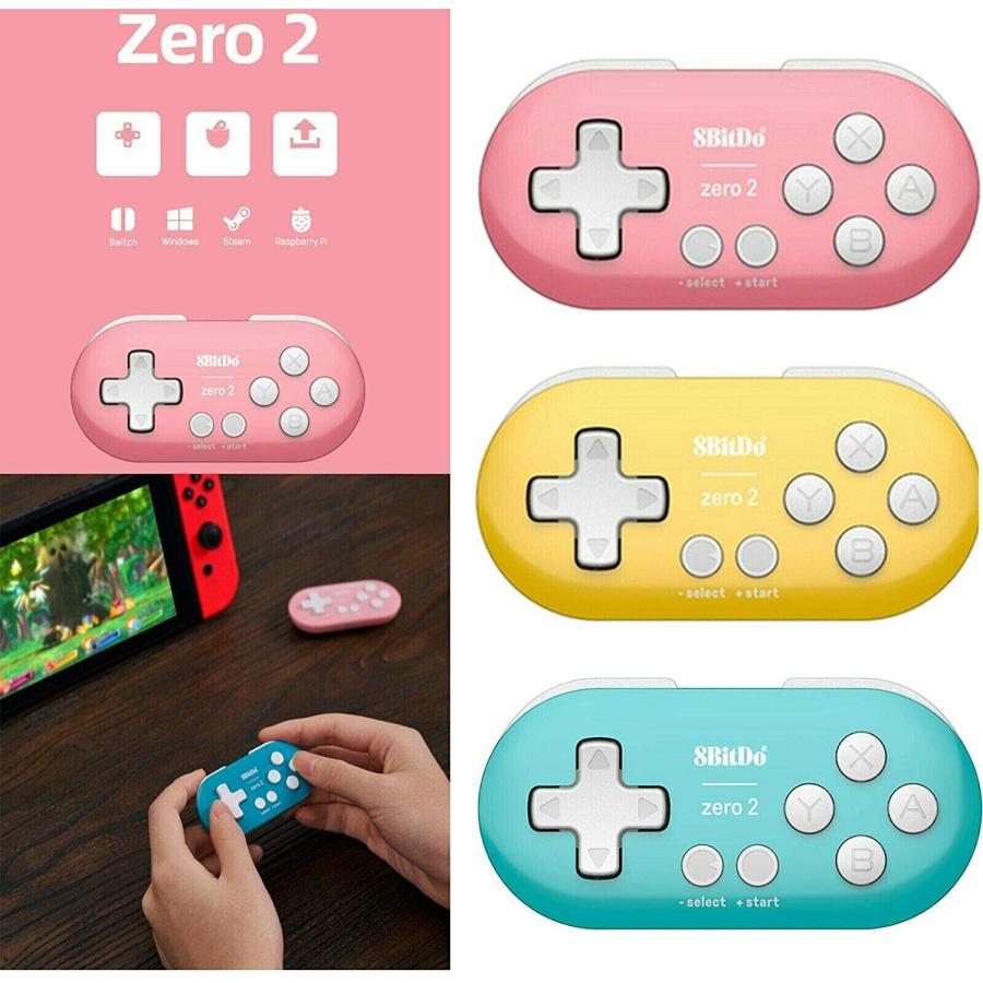 8bitdo ZERO ゲームパッド コントローラー ブルー イエロー ピンク android macOS windows Nintendo Switch ワイヤレス スマホ タブレット iPad |  | 05