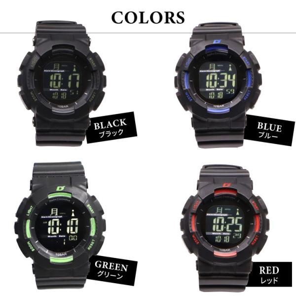 多機能な電波ソーラー腕時計 ウォッチ デジタル Dash 防水 ELバック