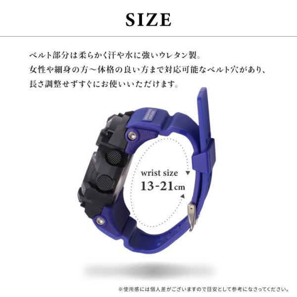 多機能な電波ソーラー腕時計 ウォッチ デジタル Dash 防水 ELバック