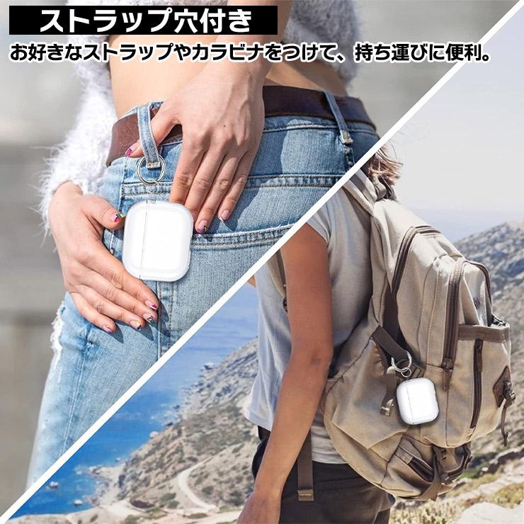 AirPods Pro 2 AirPods Pro ケース TPU カバー ソフトケース 保護 イヤホン 充電 ストラップホール シリコン pro2 エアーポッズ プロ プロ2 apple アップル｜thursday｜09