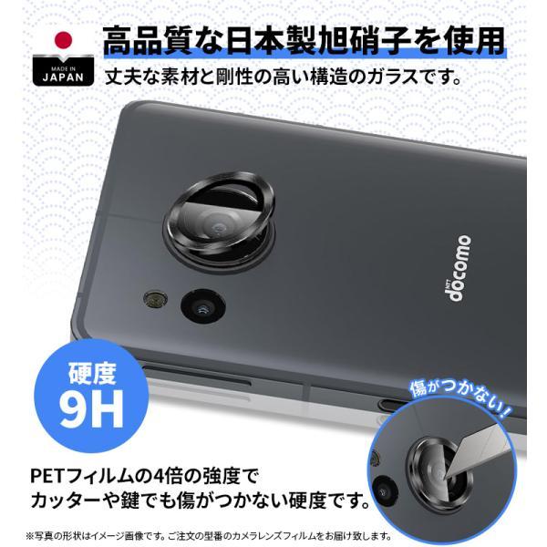 AQUOS sense sense7 フィルム 黒フチ カメラフィルム カメラ液晶