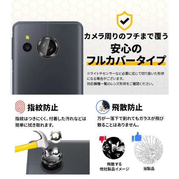 AQUOS sense sense7 フィルム 黒フチ カメラフィルム カメラ液晶保護