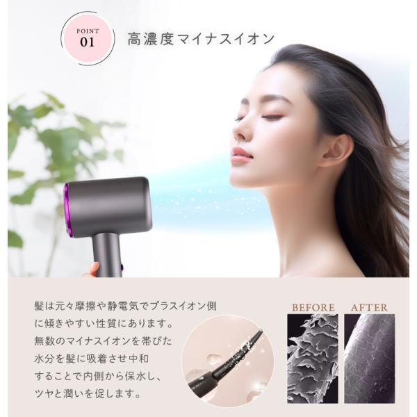 ドライヤー 速乾 大風量 ミニ ヘアードライヤー 軽量 軽い イオン