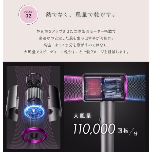 ドライヤー ミニ 大風量 マイナスイオン 軽量 速乾 軽い ヘアケア
