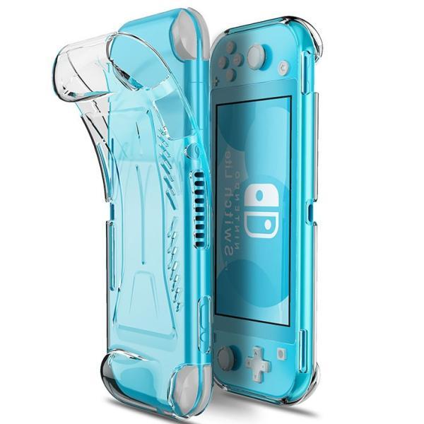 Nintendo Switch Lite ニンテンドースイッチライト ケース カバー ハンドグリップ付き ソフトケース TPU クリア 透明 無地 シンプル 耐衝撃 クリアケース Nintendo Switch Lite ニンテンドースイッチライト ケース カバー ハンドグリップ付き ソフトケース TPU クリア 透明 無地 シンプル 耐衝撃 クリアケース