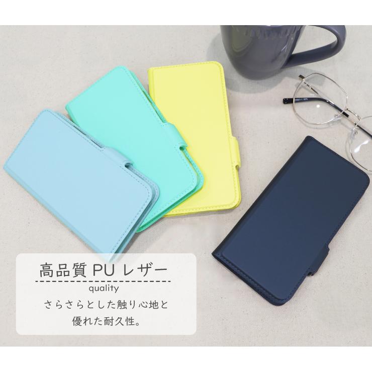 Galaxy A22 5G SC-56B ケース 手帳 手帳型 可愛い シンプル 無地 PU サラサラ生地 耐衝撃 カバー ギャラクシー sc56b docomo ドコモ ケース可愛い 56b かわいい｜thursday｜04