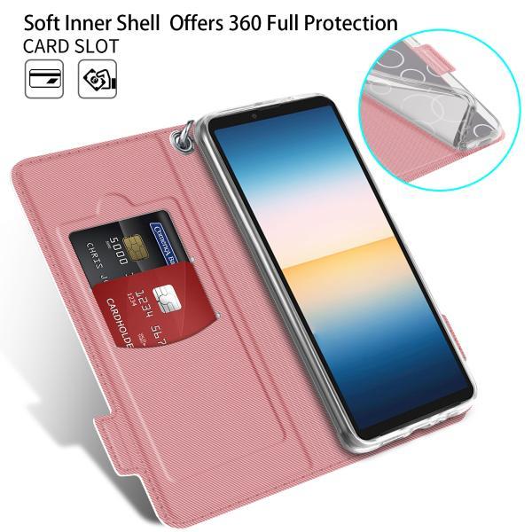 Xperia 1 III SO-51B SOG03 シンプル 手帳型 レザーケース 手帳ケース