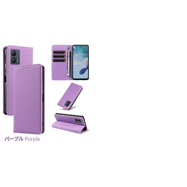 Motorola moto g66j 5G moto g66y moto g64 g24 g53j g53y g53s ケース 手帳型 カバー レザー 手帳ケース ストラップ 保護ケース 耐衝撃 シンプル スマホケース | motorola | 08