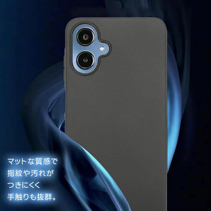 Galaxy A25 5G ケース クリア SC-53F ブラック マット カバー Samsung