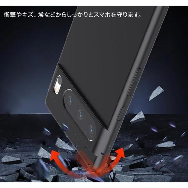 Google Pixel 8 Pro ケース カバー ソフト マット ブラック 黒