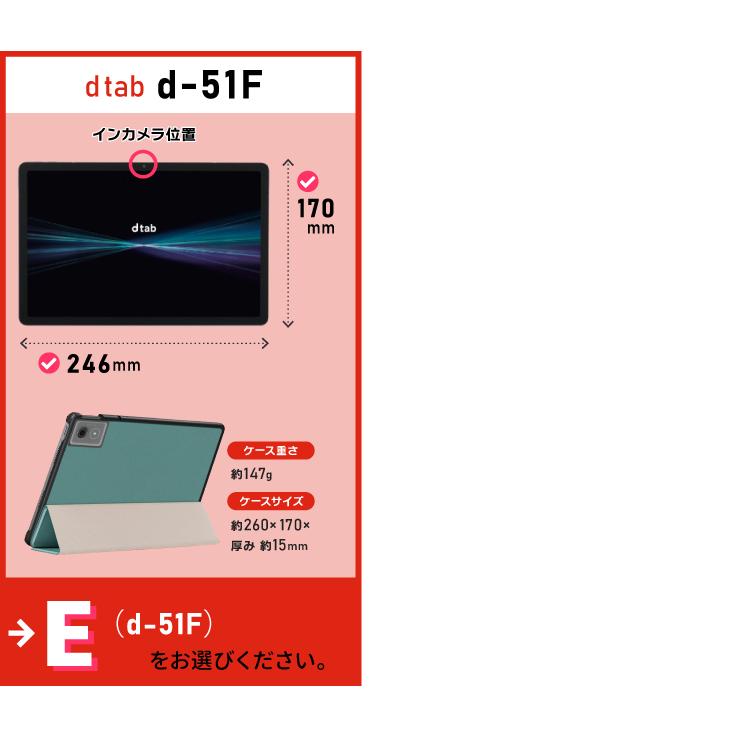 docomo dtab d-51F Compact d-52C 8.4インチ d-51C 10.1インチ d-42A d