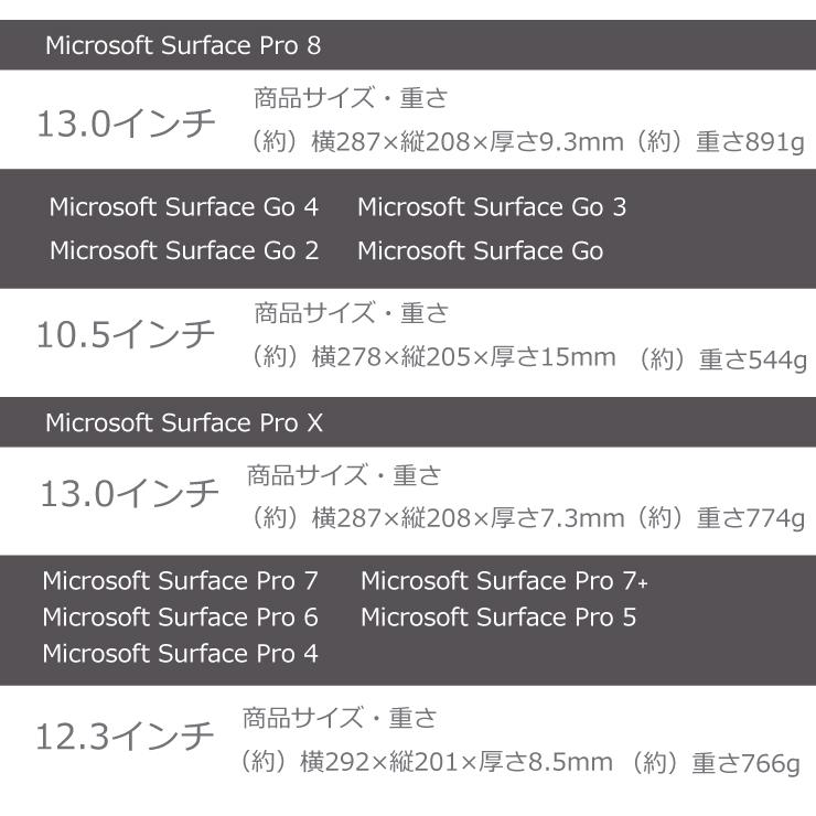 Microsoft Surface Pro 8 ケース Go4 Go3 Go2 Go X 7+ 7 6 5 4 カバー
