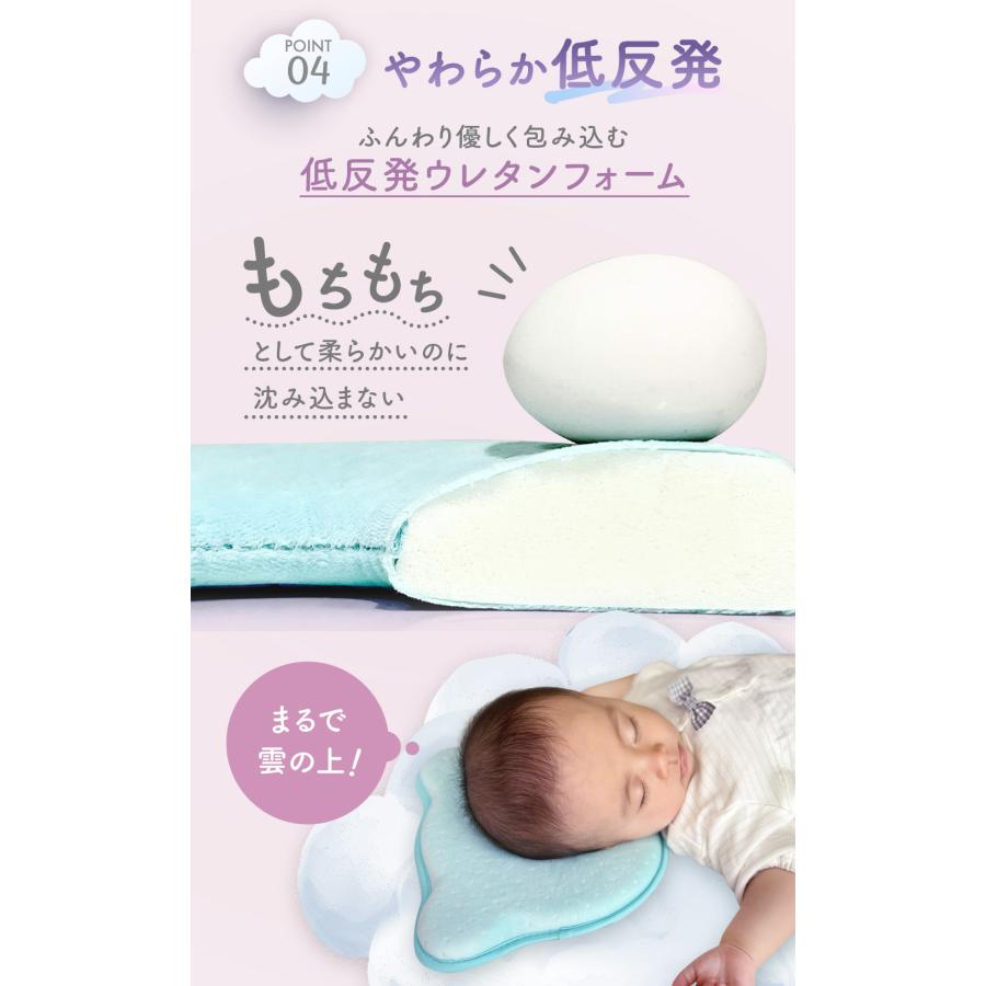 ベビー枕 ベビーまくら 赤ちゃん 枕 新生児 ドーナツ枕 絶壁防止 ベビーピロー 洗える | PureHug | 15