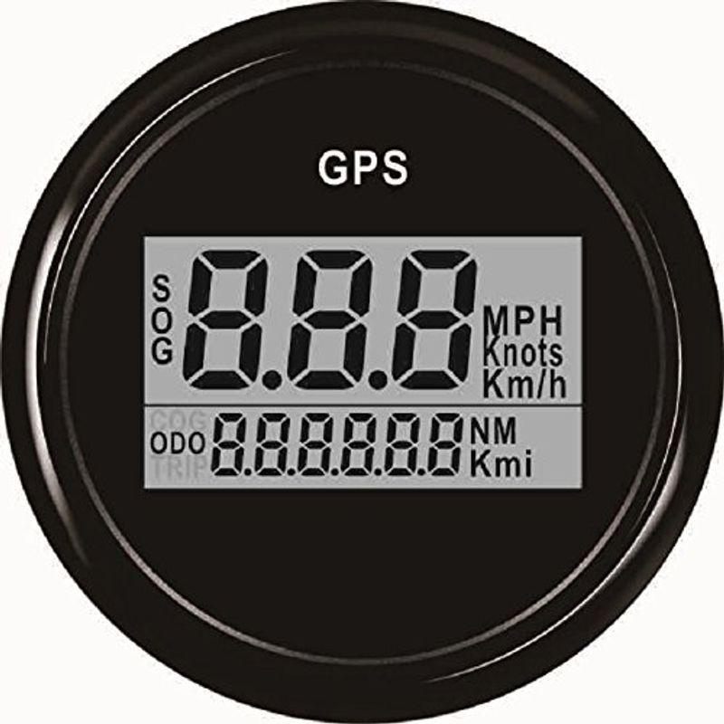 Eling ユニバーサルオートメーター デジタルgps速度計スピードゲージ 車 商舗 オートバイ 船舶 ヨット 2inches トラック 52ｍｍ