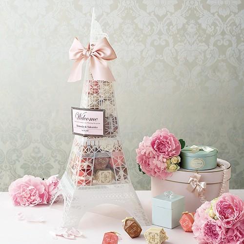 結婚式　プチギフト　Paris de Tower （ハートクッキー）36個セット