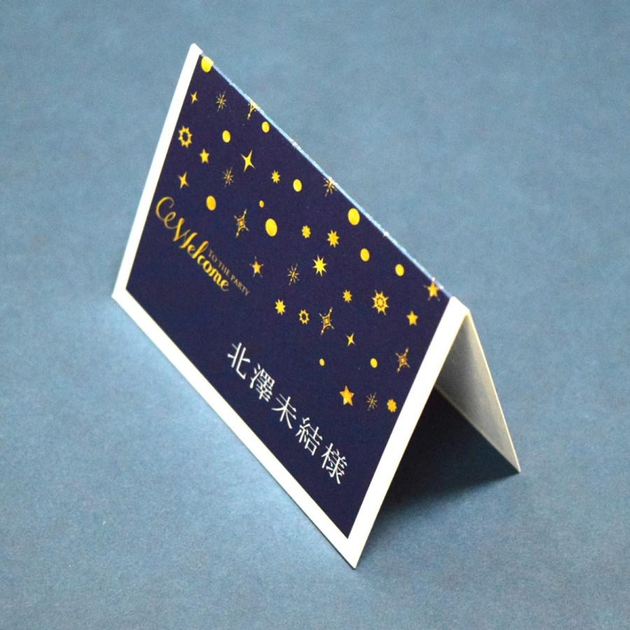 【ペーパーアイテム】席札１枚35円～❤ 席札 スターダスト 結婚式 印刷込み ペーパーアイテム 挙式 披露宴