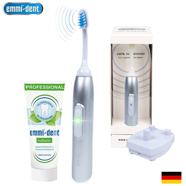 素敵な シルバー 歯ブラシ 電動歯ブラシ スターターセット エミデント 超音波歯ブラシ 歯ミガキ革命 96 000 000回 分の超音波が歯垢を徹底的に除去 おしゃれ 送料無料 マイクロバブル オーラルケア 電動歯ブラシ