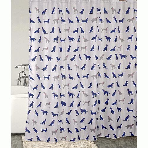 シャワーカーテン Duck Dog 間仕切り カーテン 防水 おしゃれ かわいい 可愛い イラスト お風呂 ユニットバス バスルーム シャワー ブルー グレーイエロー インテリアショップ Ti Am 通販 Yahoo ショッピング