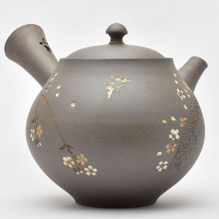 焼締桜 260ml(満水330ml)常滑焼急須 : 天香茶行・Yahoo店 焼締桜 260ml(満水330ml)常滑焼急須 : 天香茶行・Yahoo店