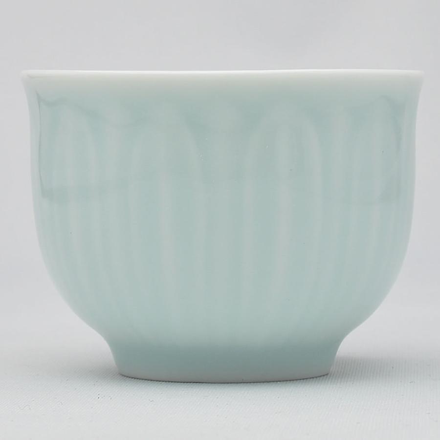 蓮弁茶杯（青磁・弟粉）70ml（満水100ml）｜中国茶器 天香茶行