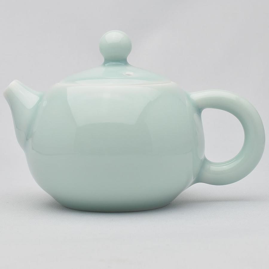 青磁茶壺 西施壺（弟窯粉青）150ml（満水180ml）中国茶器急須