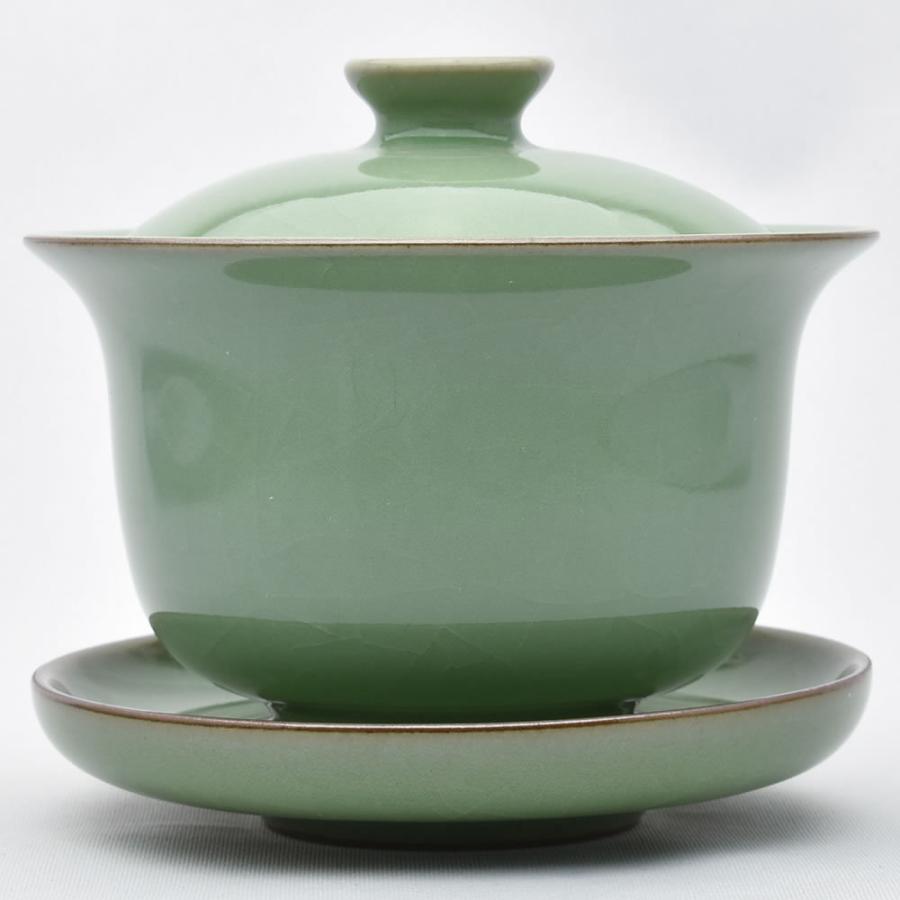 圓満蓋碗（哥窯梅子青）170ml（満水210ml） : 天香茶行・Yahoo店